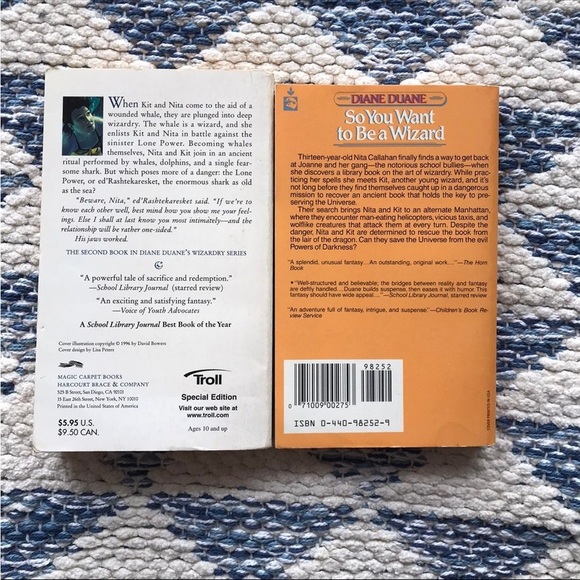 Vintage Diane Duane Deep Wizardry So You Want to be a Wizard Fantasy Fiction PB - Picture 2 of 2